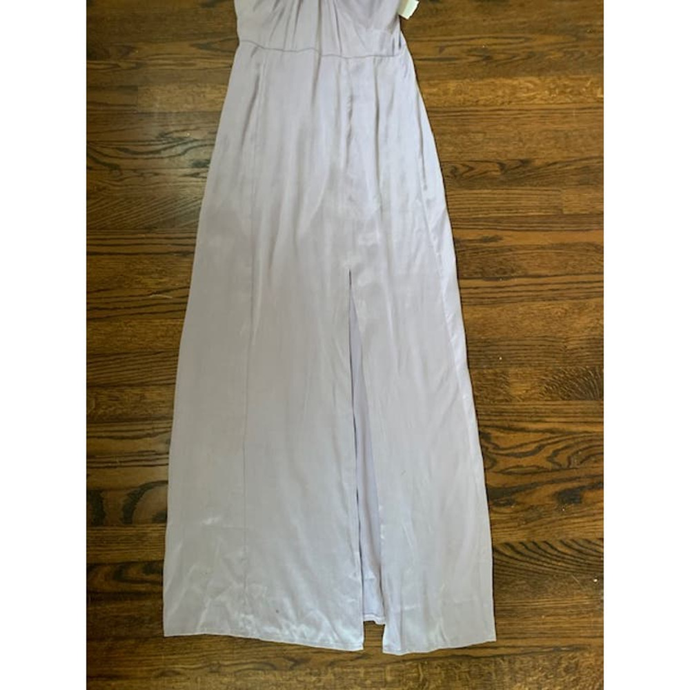 Topshop Maxi Dress Womens 4 Lilac Purple Halter Neck Wedding Guest Flirty NWT - Picture 6 of 7
